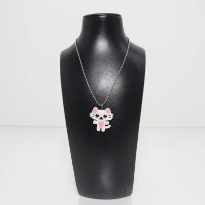 Ketting (Zilver, Wit, Roze, Zwart) Onbekend materiaal