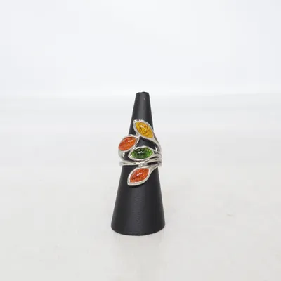 Ring (Silver, Multicolored) Unknown metal