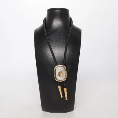 Bolo tie (Sort, Guld)