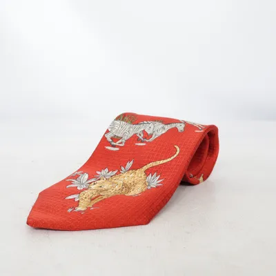 Stropdas (Rood, Meerkleurig) van Shearling Zijde