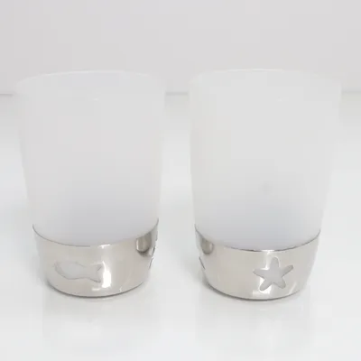 Drinking glass (White, Transparent, Gray)