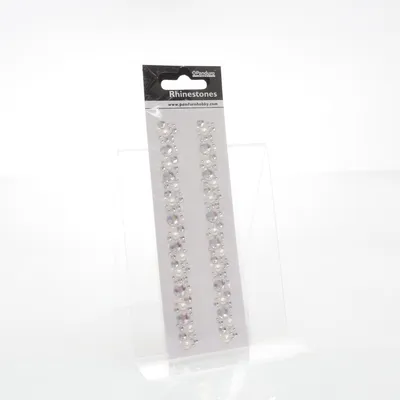 Decorative stones (Silver, White) from Panduro Hobby