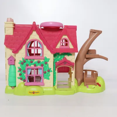 Dollhouse (Pink, Green, Beige) from Play 2 Learn