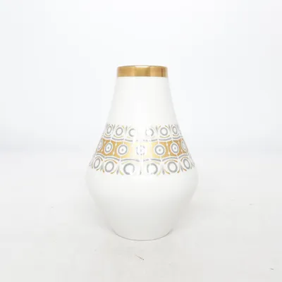 Vase (Hvid, Guld, Grå) fra Bavaria