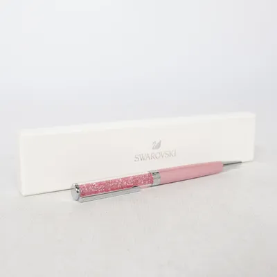 Pen (Pink, Silver) from Swarovski