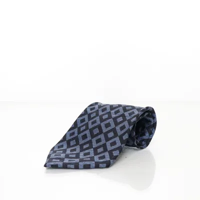 Stropdas (Blauw, Zwart) Zijde