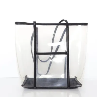 Handtas (Transparant, Zwart) van Zara Basic Collection