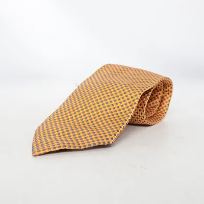 Cravate (Jaune, Bleu) de Andrew's Ties Soie