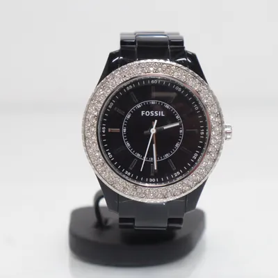 Armbandsur (Svart, Silverfärgad) från Fossil