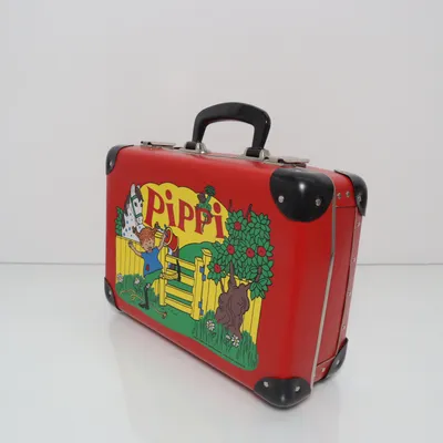 Carry-on suitcase (Red, Multicolored) from Pippi