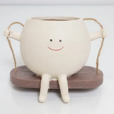 Pot (Beige, Brown)