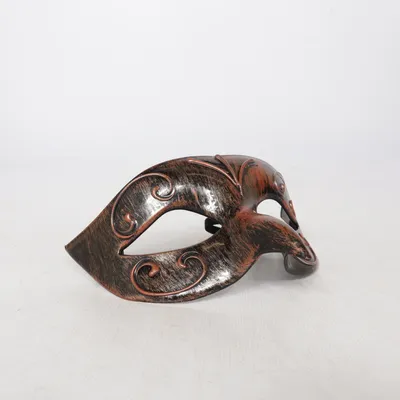 Maskerade masker (Brun, Guld)