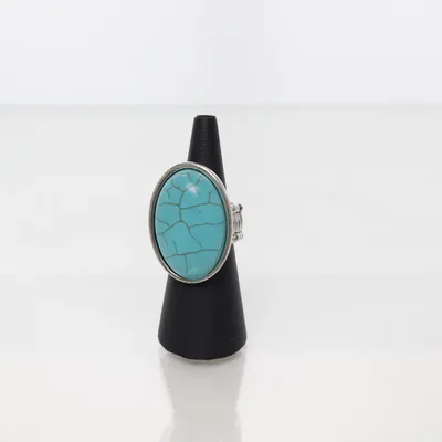 Ring (Turquoise, Silver) Unknown metal