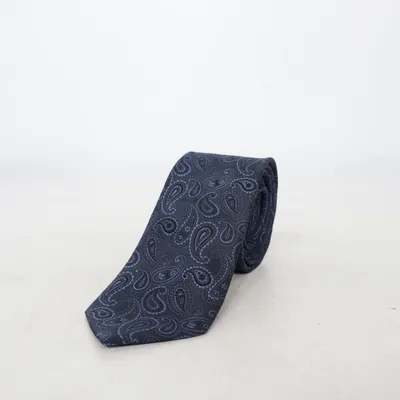 Tie (Blue, Black) from Jan Paulsen Silk