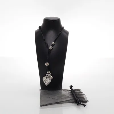 Halsband (Svart, Silverfärgad) från Gemini Okänd metall