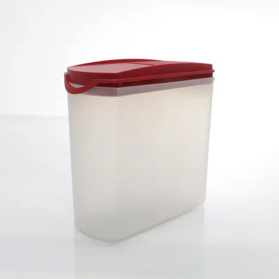 Lunch box (Transparent, Red) from Tupperware