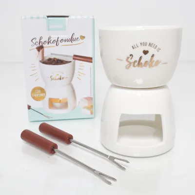 Chocolate fondue set (White) from Nana