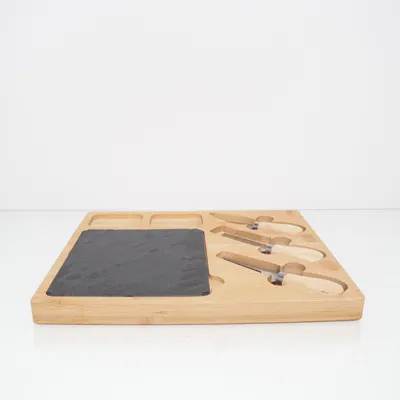 Cheese board (Brown, Silver, Black)