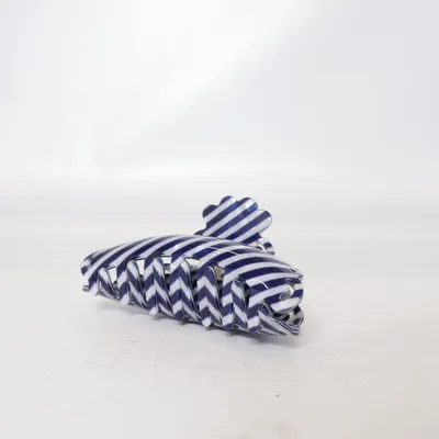 Hårklämma (Blå, Vit)