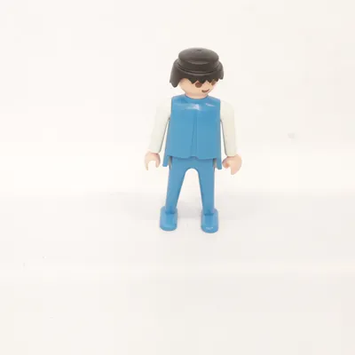 Speelgoedfiguur (Blauw, Wit, Zwart) van Geobra