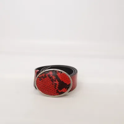 Riem (Zwart, Rood) van Guido Angeloni Leer