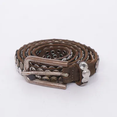 Bälte (Brun, Silverfärgad) från B. Belt