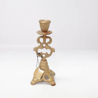 Candlestick (Gold) from Broste Copenhagen