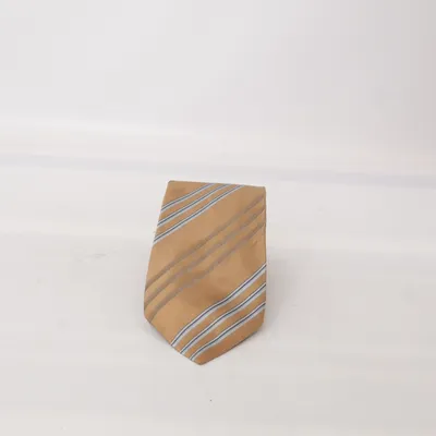 Cravate (Marron, Bleu, Blanc) de Monti Soie