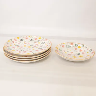 Plate (White, Multicolored) from Premium Living