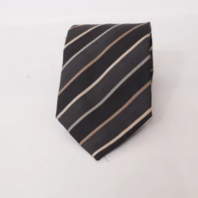 Cravate (Noir, Beige) de Michaelis Soie