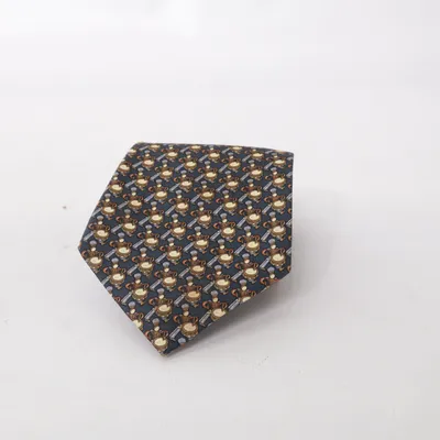 Tie (Blue, Yellow, Multicolored) from Mercedes Silk