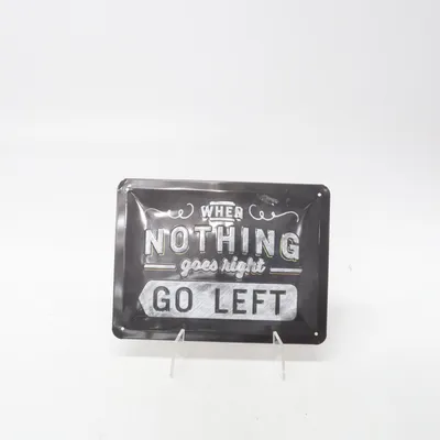 Sign (Black, Silver) from Nostalgic Art