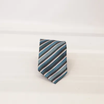 Cravate (Bleu, Gris, Blanc) de J.Ploenes Soie