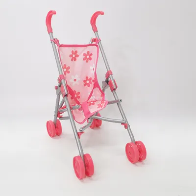 Poussette pour poupée (Rose, Blanc, Gris) de Bayer