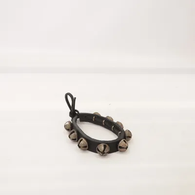 Armreif (Schwarz, Silber) Leder