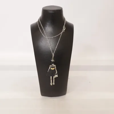 Ketting (Zilver, Zwart, Meerkleurig) van Fashion Jewelry Onbekend materiaal
