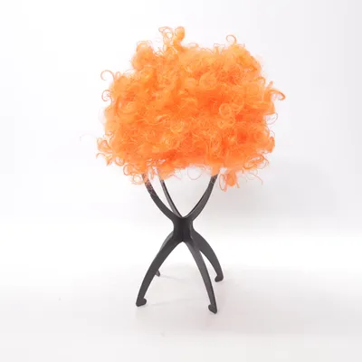 Pruik (Oranje) Polyester