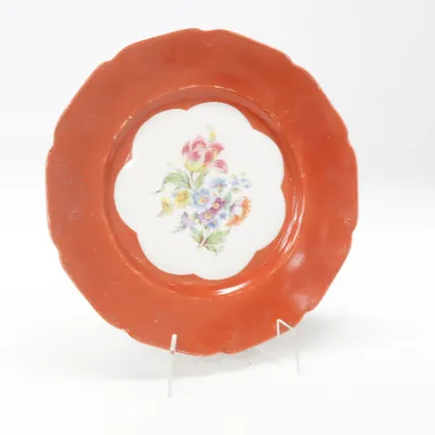 Plate (Red, White, Multicolored) from Bavaria