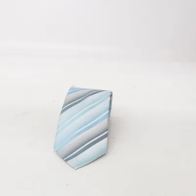 Cravate (Bleu, Gris, Blanc) de Monti Soie