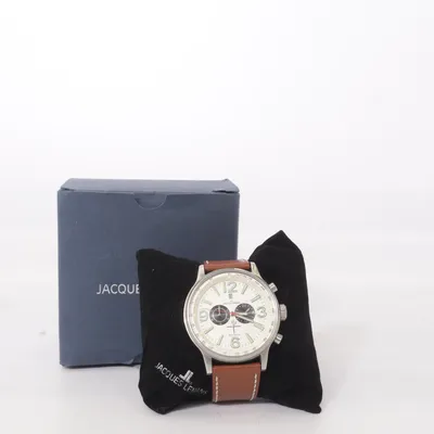 Armbandsur (Brun, Vit, Flerfärgad) från Jacques Lemans