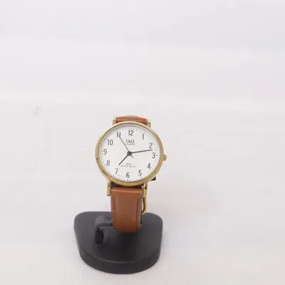 Armbandsur (Brun, Guldfärgad, Vit) från Q&Q