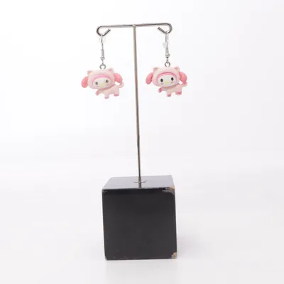 Boucles d'oreilles (Rose) Métal inconnu