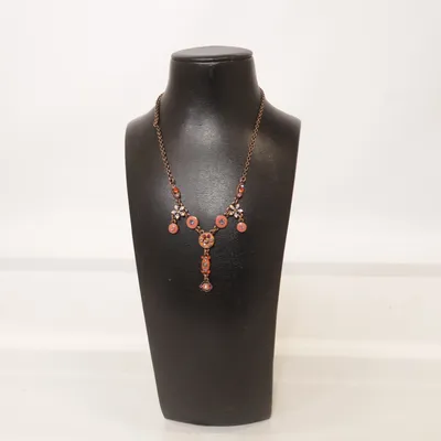 Halsband (Brun, Flerfärgad) från Papillon Okänd metall