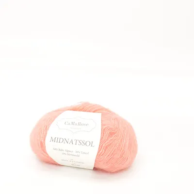 Garn (Midnatssol) von CaMaRose Alpakawolle, Merinowolle, Tencel