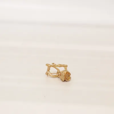 Brosch (Guldfärgad) från H&M x Brock Collection Okänd metall
