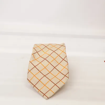 Tie (Beige, Orange, Brown) from Holliday & Brown Silk