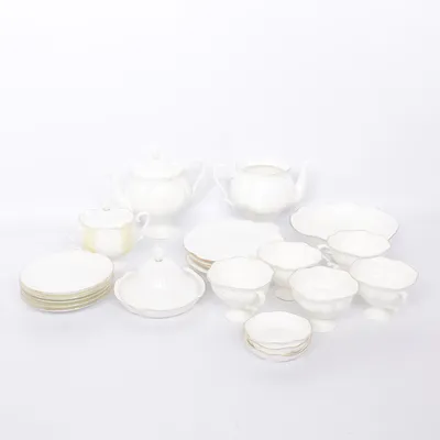 Ensemble de vaisselle (Blanc) de Imperial Porcelain
