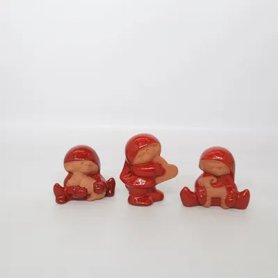 Figurin (Röd, Brun) från Nittsjö