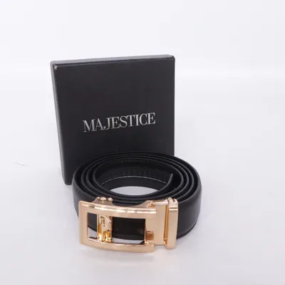 Belt (Black, Gold) from Majestic