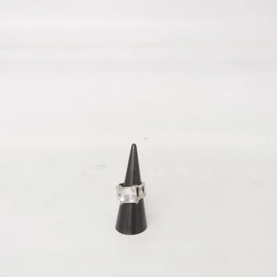 Ring (Transparent, Silver) Unknown metal
